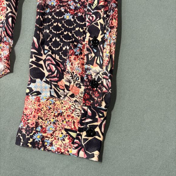TELL YOUR FRIENDS Women's Western Shirt in Ines Size L Abstract Floral‎ - Picture 11 of 14